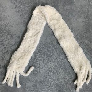 Genuine Rabbit fur scarf